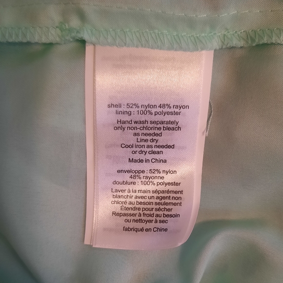 David's bridal mint cap sleeves lace dress sz 8 NWT *I - Picture 5 of 7